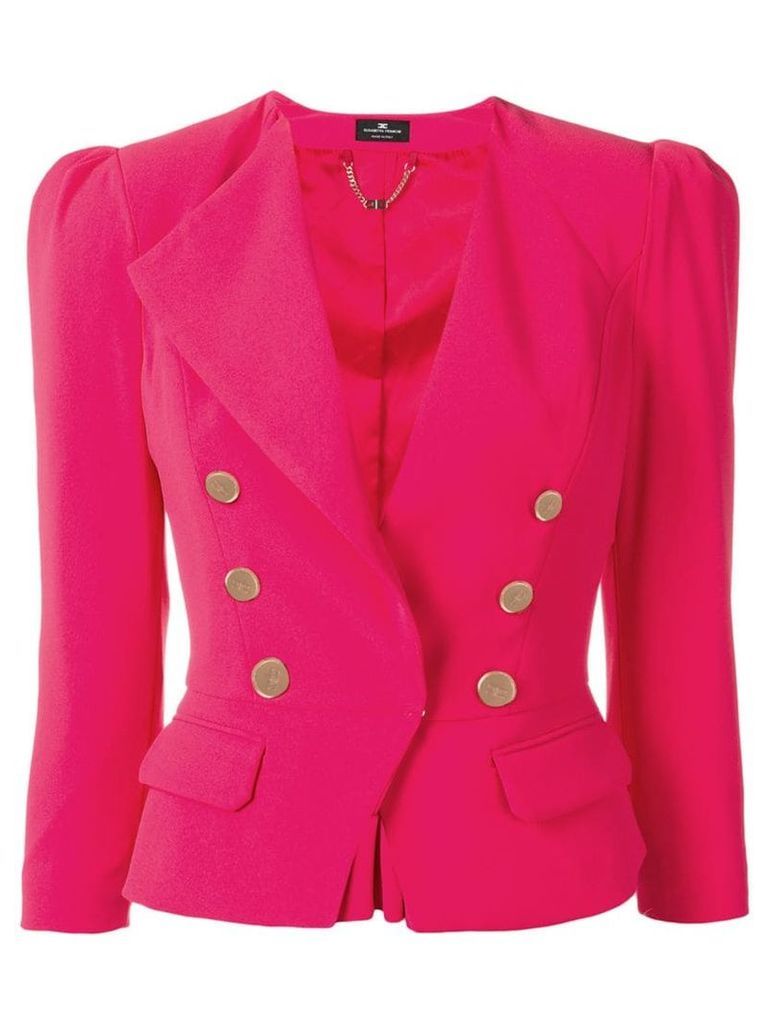 Elisabetta Franchi classic fitted blazer - Pink