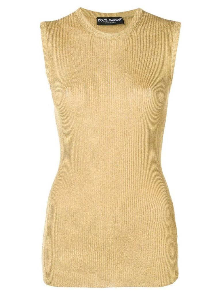 Dolce & Gabbana knitted tank top - Gold