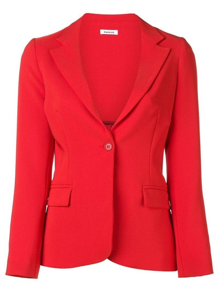 P.A.R.O.S.H. classic single breasted blazer - Red