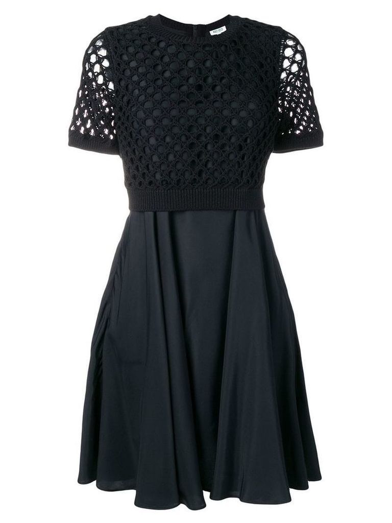 Kenzo black loose knit dress