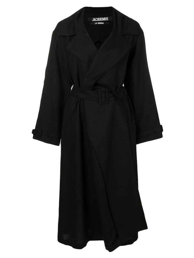 Jacquemus Stephano asymmetric coat - Black