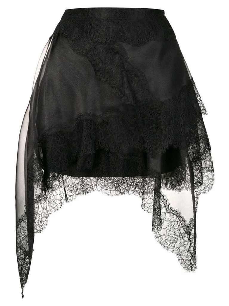 Ermanno Scervino black lace skirt