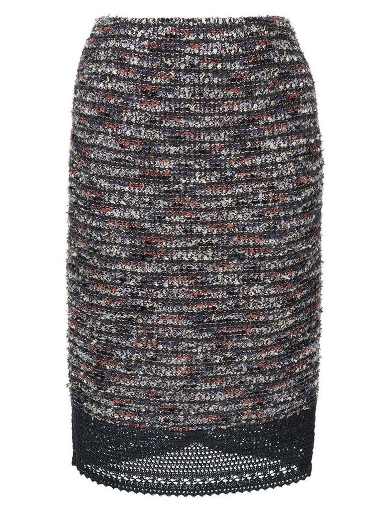 Coohem summer flag tweed skirt - Multicolour