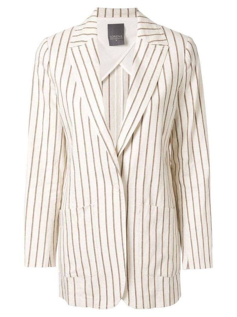 Lorena Antoniazzi striped blazer - White