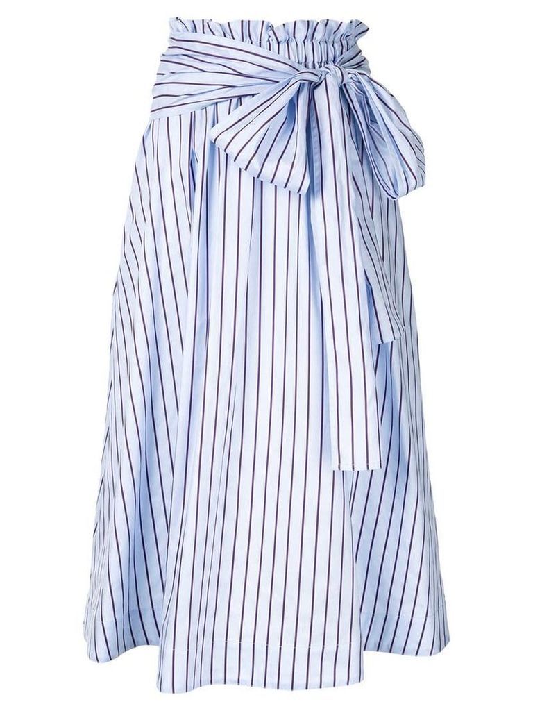 Rosetta Getty striped midi skirt - Blue