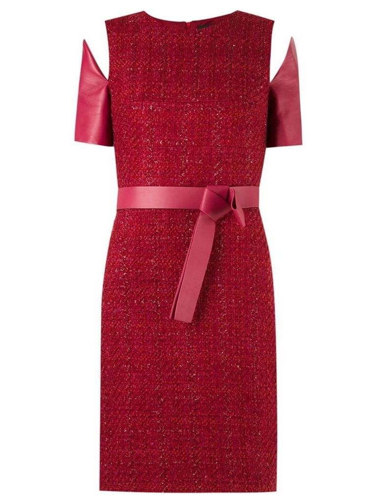 Gloria Coelho panelled dress - Red