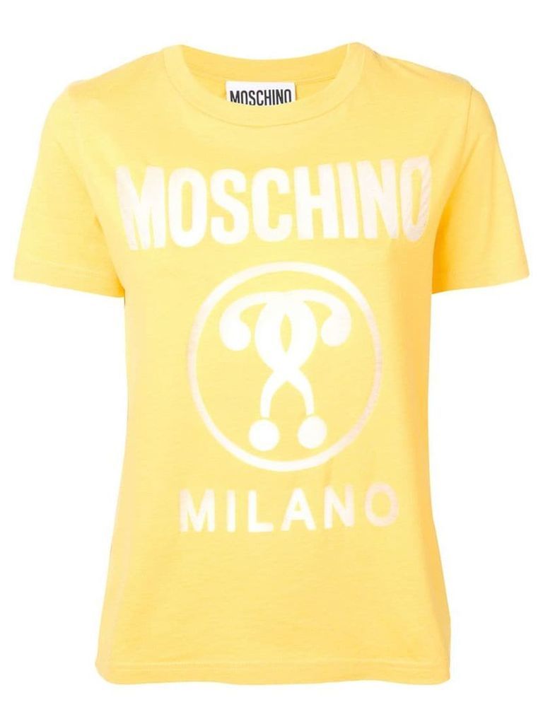 Moschino logo print T-shirt - Yellow