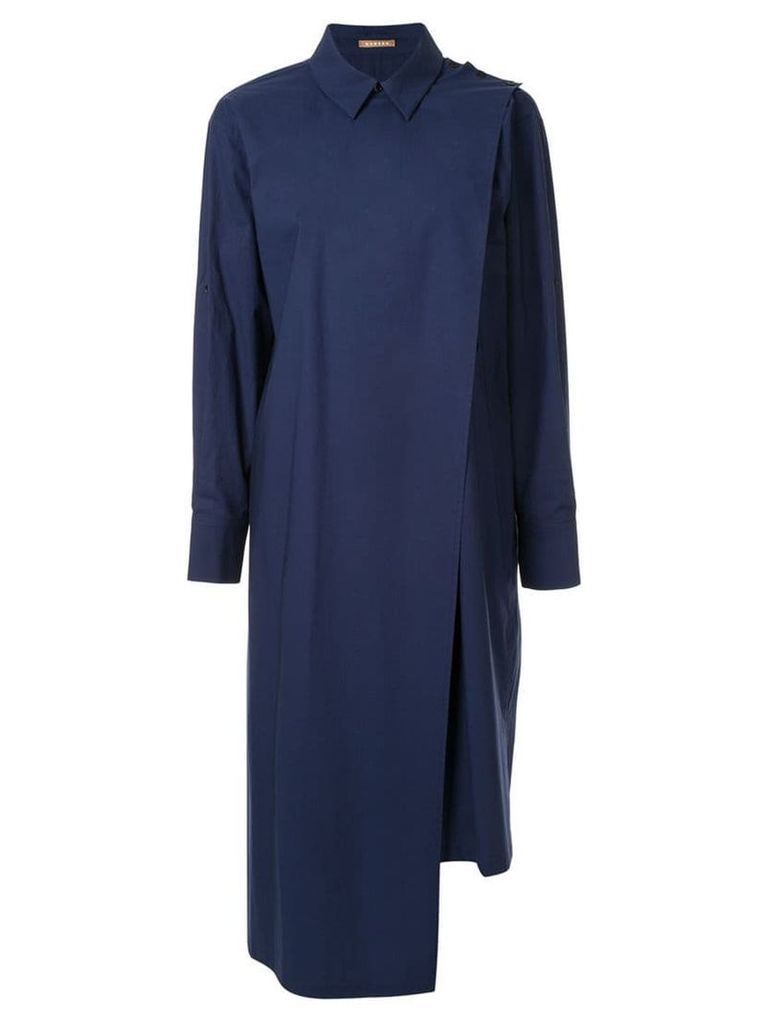 Nehera Daix double front shirt dress - Blue