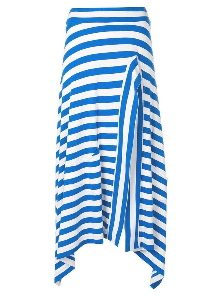 Sonia Rykiel striped midi skirt - Blue
