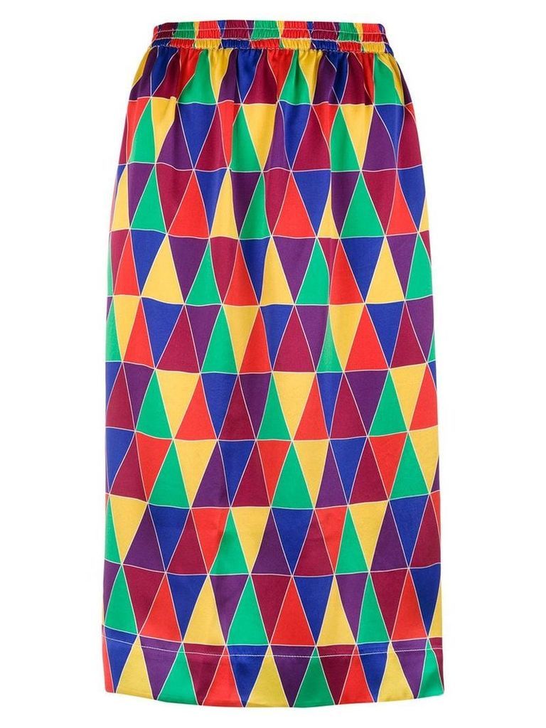 Reinaldo Lourenço geometric print skirt - Multicolour