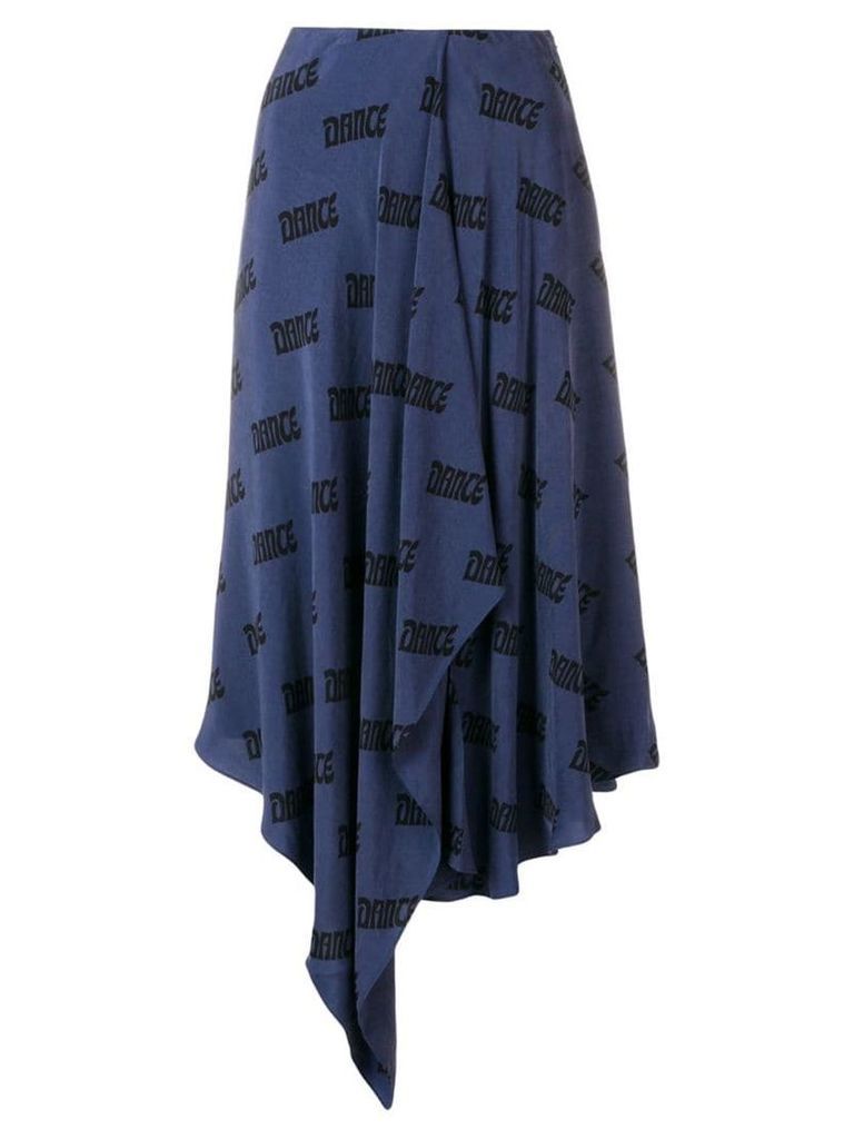 Acne Studios dance scarf skirt - Blue