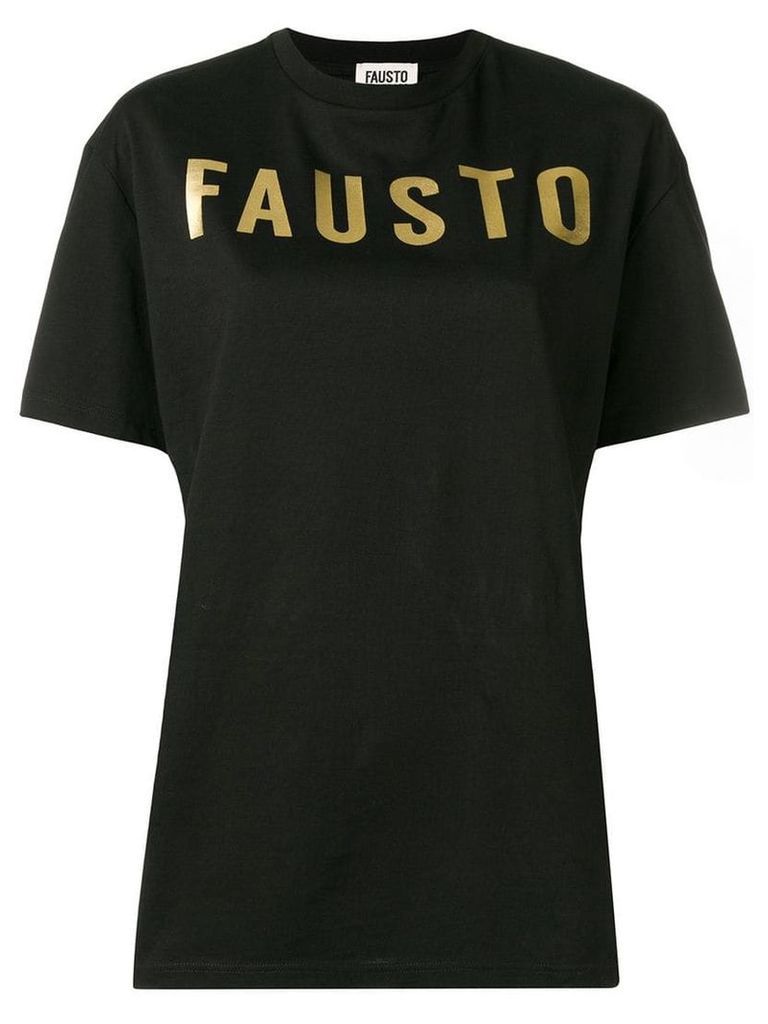 Fausto Puglisi logo print T-shirt - Black