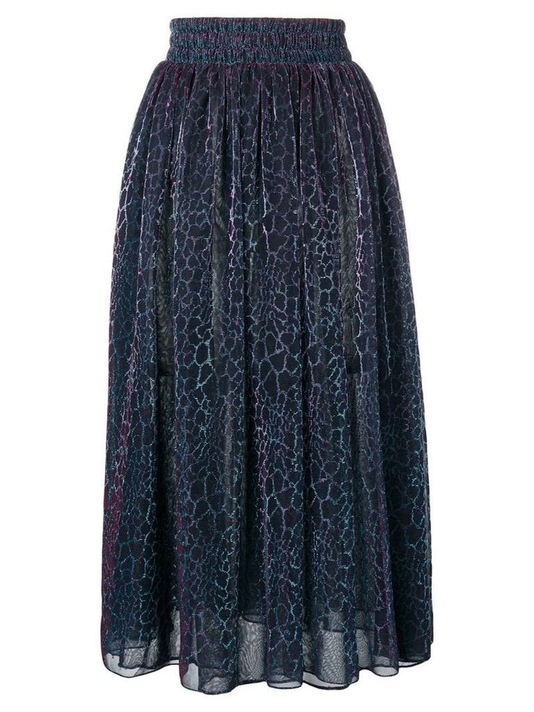 Christopher Kane animal iridescent skirt - Black