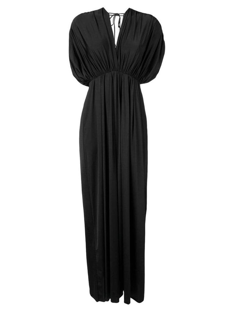 Fisico V-neck maxi dress - Black