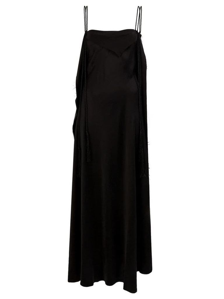 Aganovich long asymmetric dress - Black