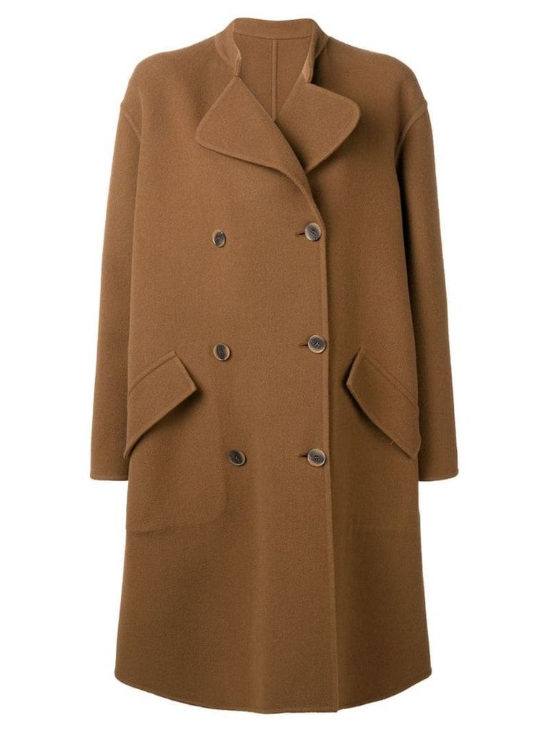 Ports 1961 classic coccon coat - Brown