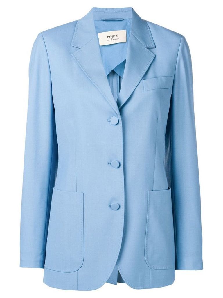Ports 1961 tailored blazer jacket - Blue