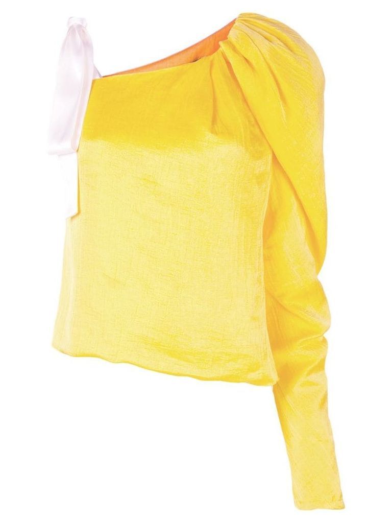 Hellessy one shoulder blouse - Yellow