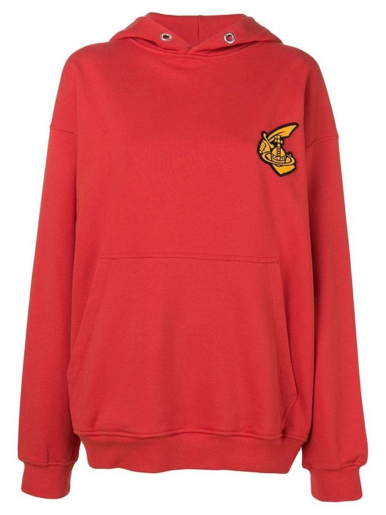 Vivienne Westwood Anglomania embroidered logo hoodie