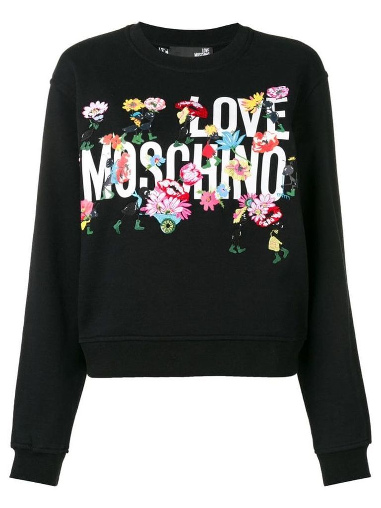 Love Moschino logo sweatshirt - Black