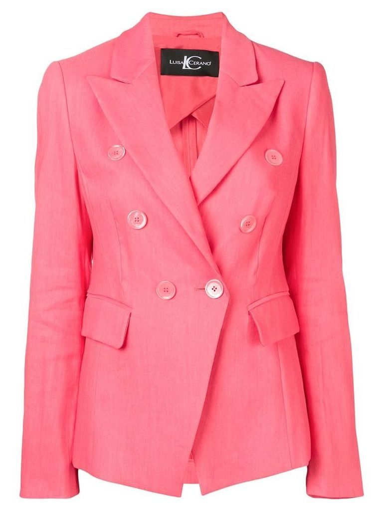 Luisa Cerano double-breasted blazer - Pink
