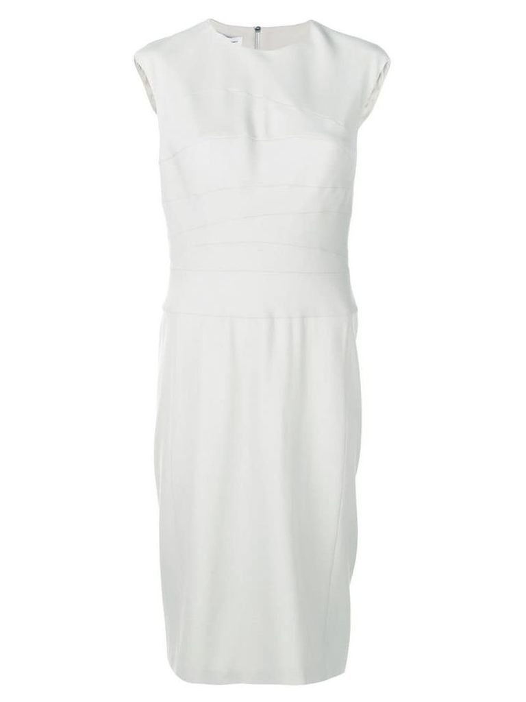 Narciso Rodriguez sleeveless fitted midi dress - Neutrals