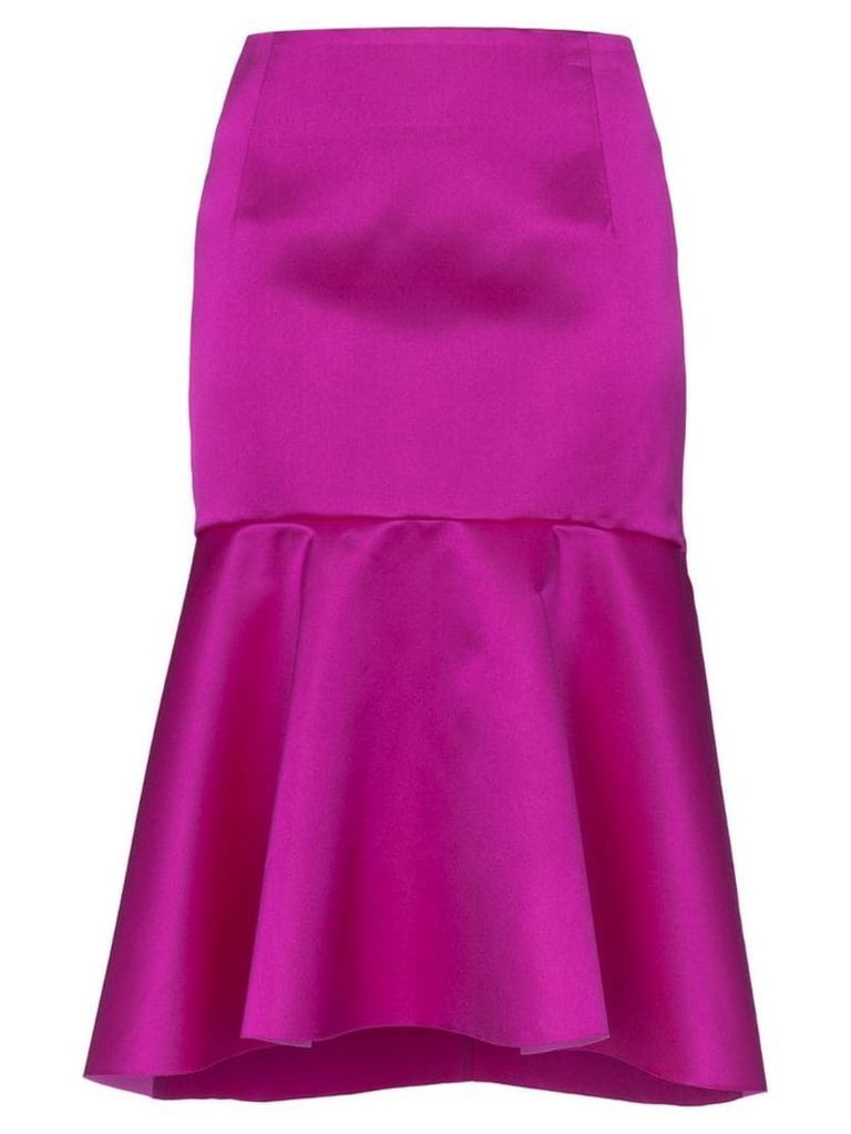 Balenciaga high-waisted flared midi skirt - Pink