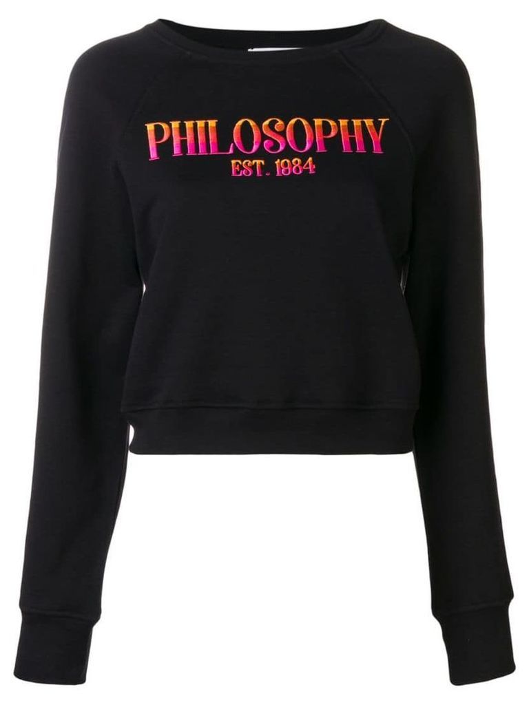 Philosophy Di Lorenzo Serafini long-sleeve printed sweatshirt - Black
