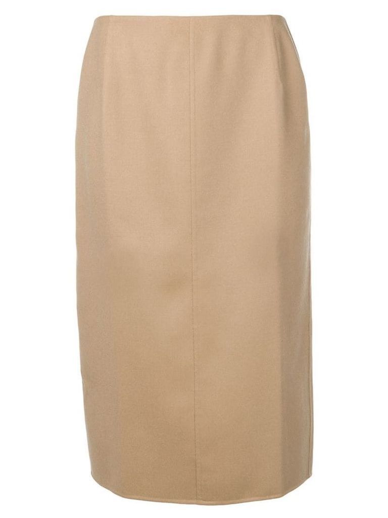 Agnona cashmere pencil skirt - Brown