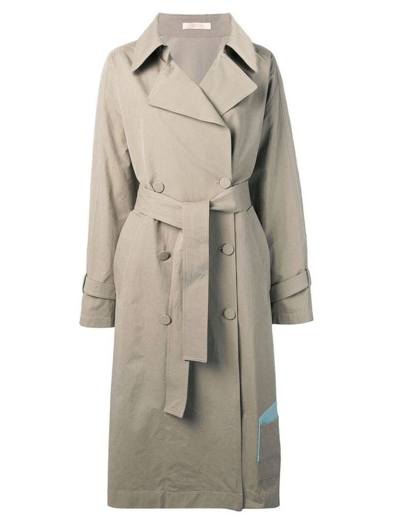 Ssheena long trench coat - Neutrals