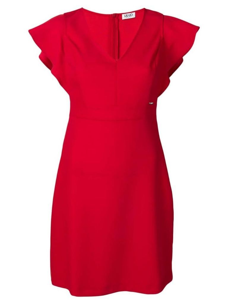 Liu Jo flutter sleeve mini dress - Red