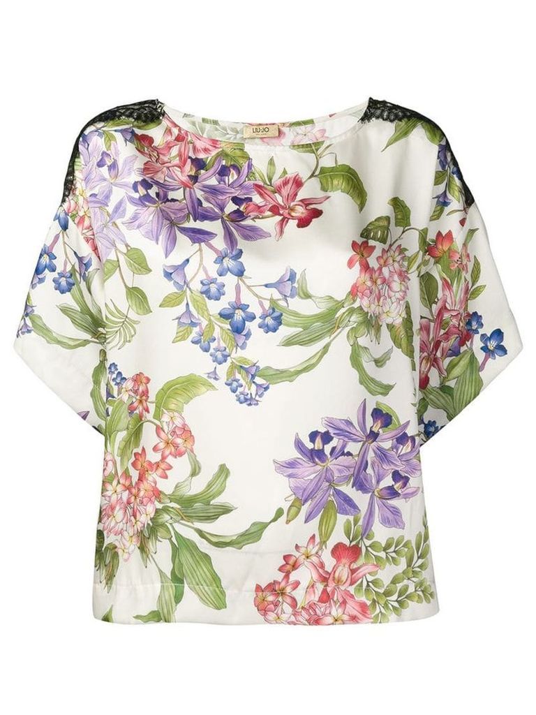 Liu Jo fantasia floral blouse - Neutrals