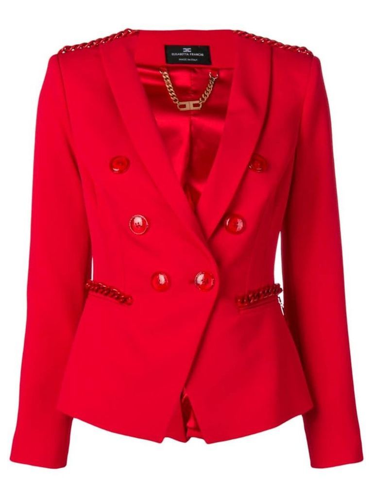 Elisabetta Franchi double-breasted blazer - Red