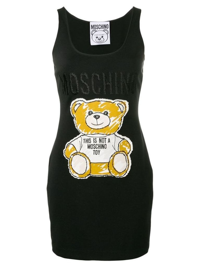Moschino Teddy tank dress - Black