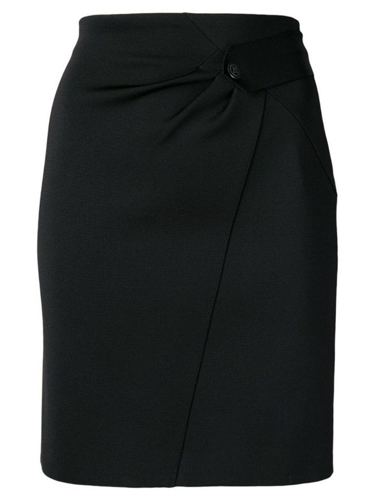 Givenchy pleat detail skirt - 001 Black