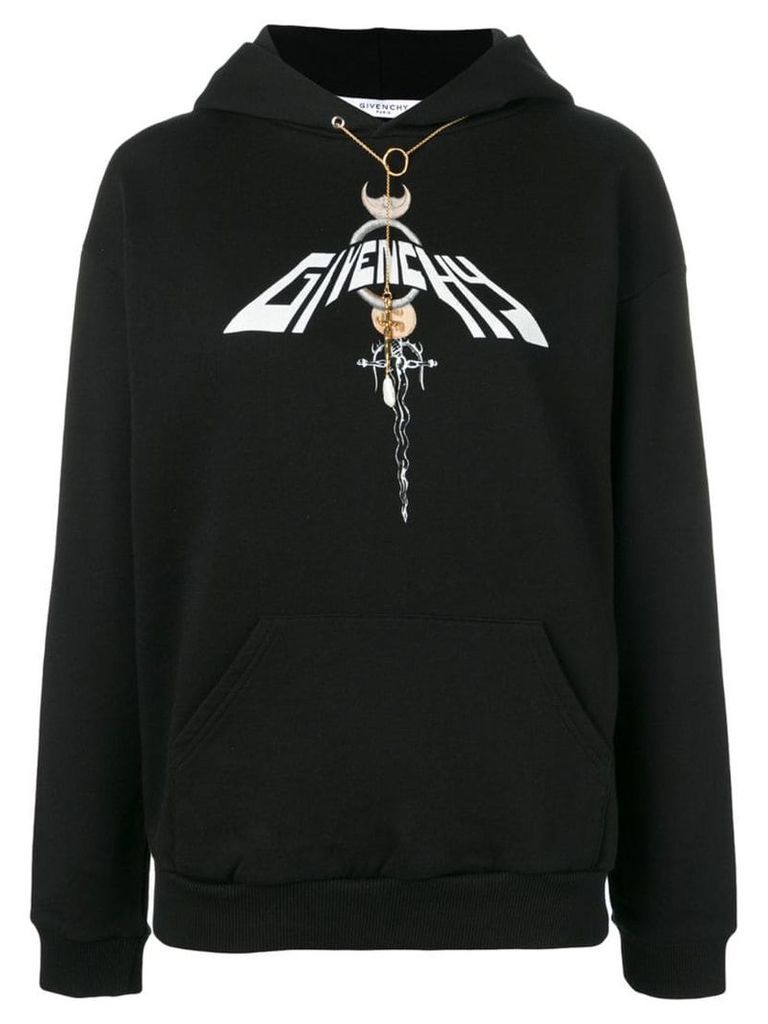 Givenchy Dagger Chain hoodie - Black