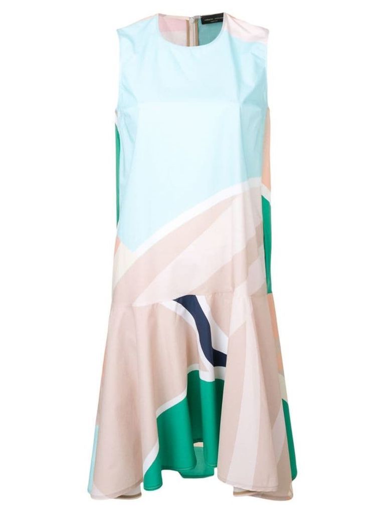 Roberto Collina geometric print swing dress - Green