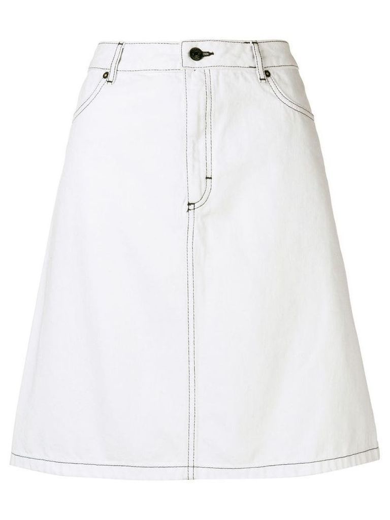 Escada Sport A-line denim skirt - White