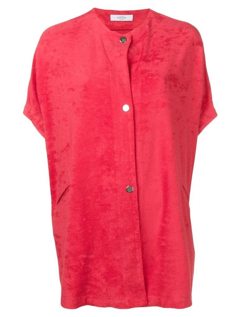 Roseanna oversized short-sleeved shirt - Red