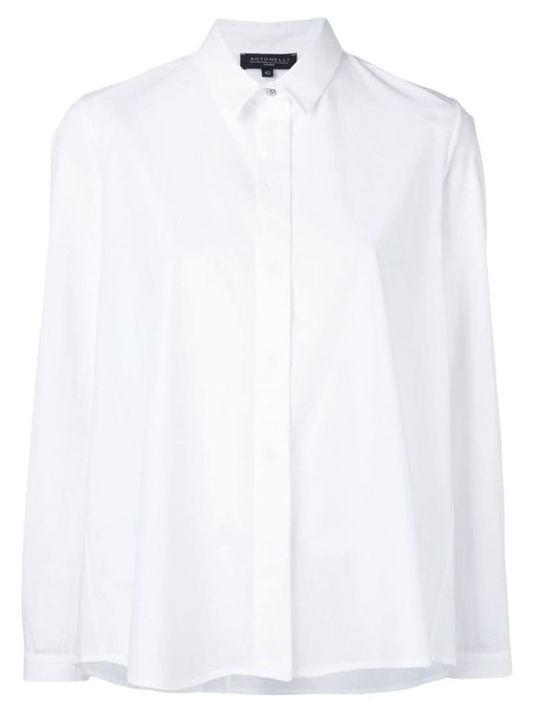 Antonelli loose hem shirt - White
