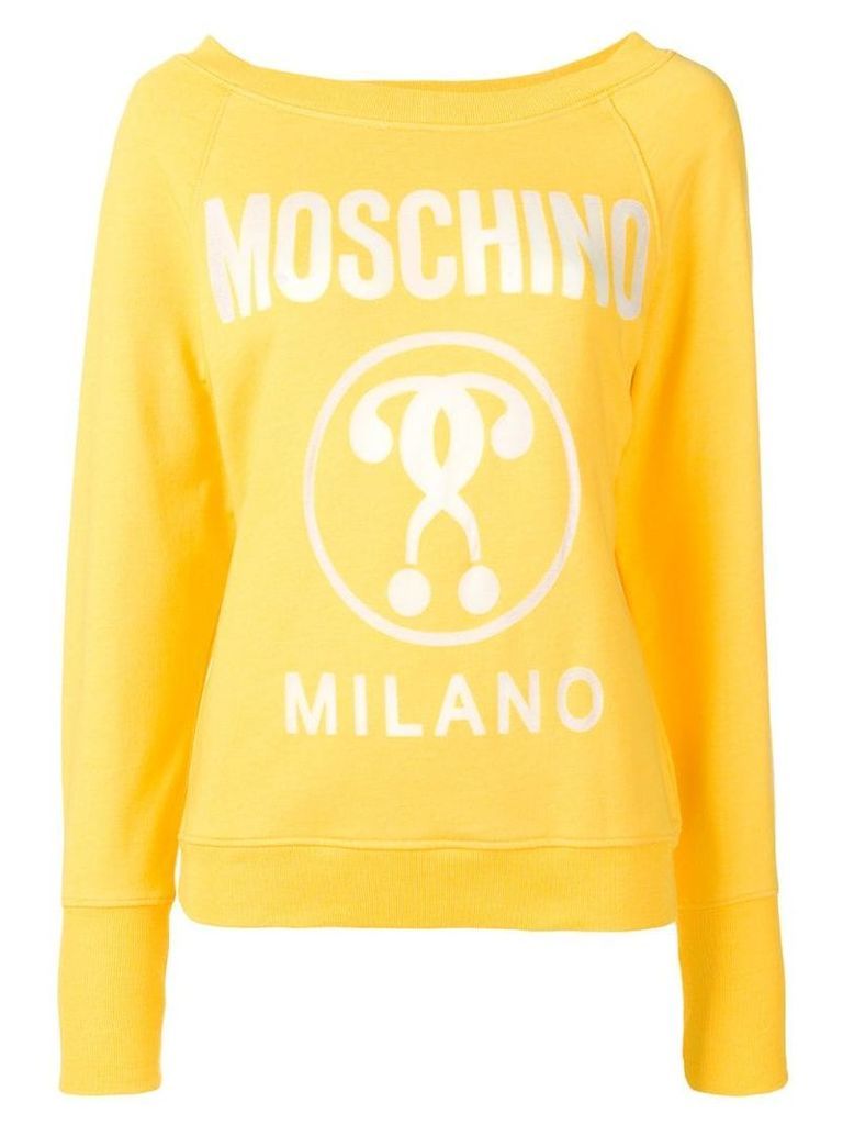 Moschino logo jumper - Yellow
