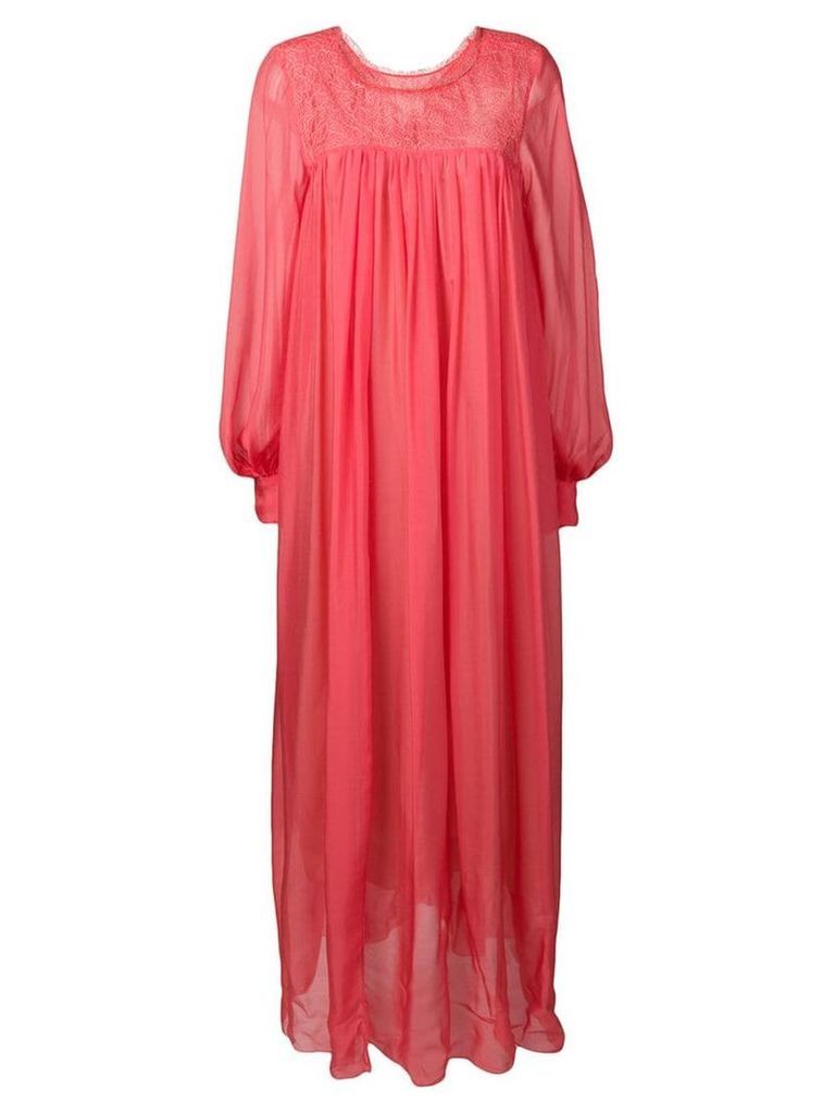 Forte Forte maxi dress with slip - Pink