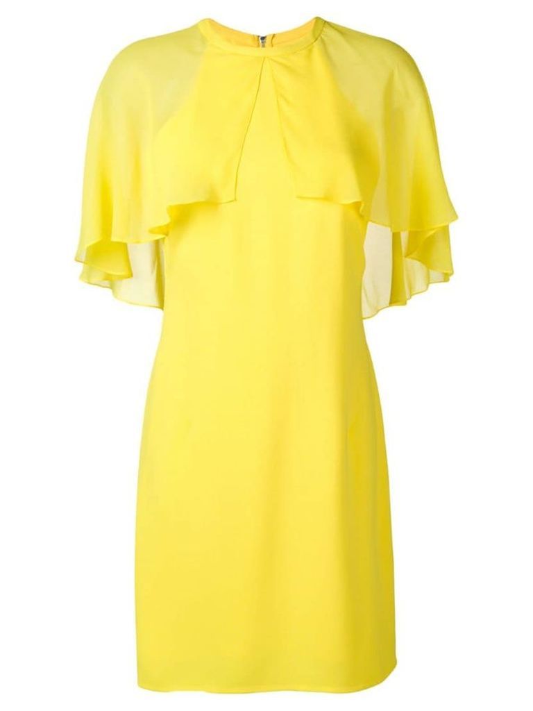 Karl Lagerfeld cape overlay dress - Yellow