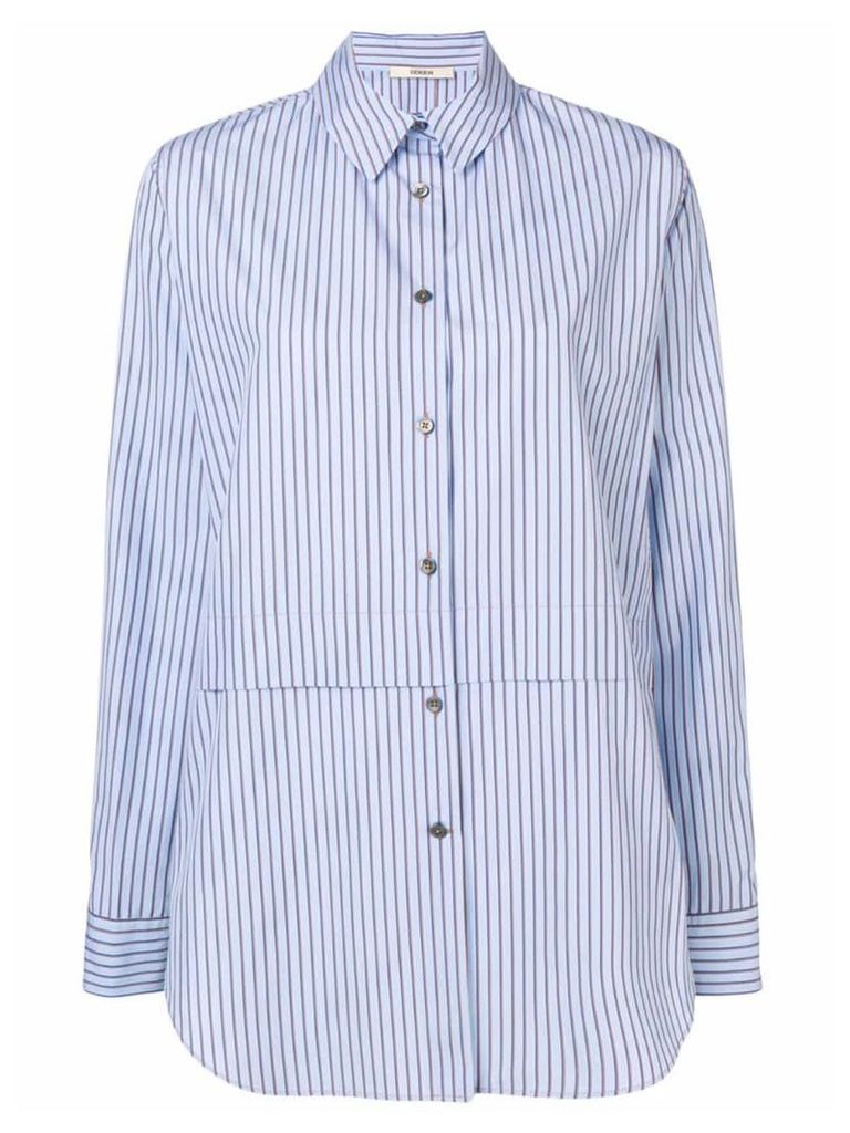 Odeeh striped print shirt - Blue