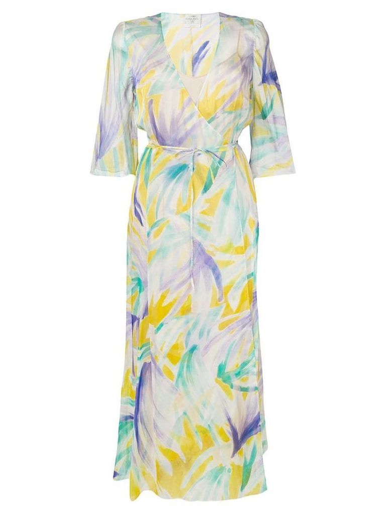 Forte Forte abstract print wrap dress - Green
