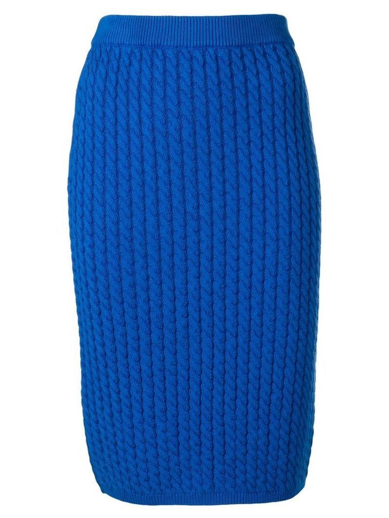 Alessandra Rich knitted skirt - Blue