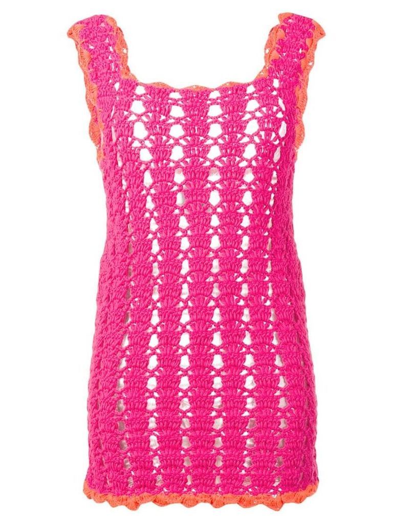 Marco Rambaldi knitted mini dress - Pink