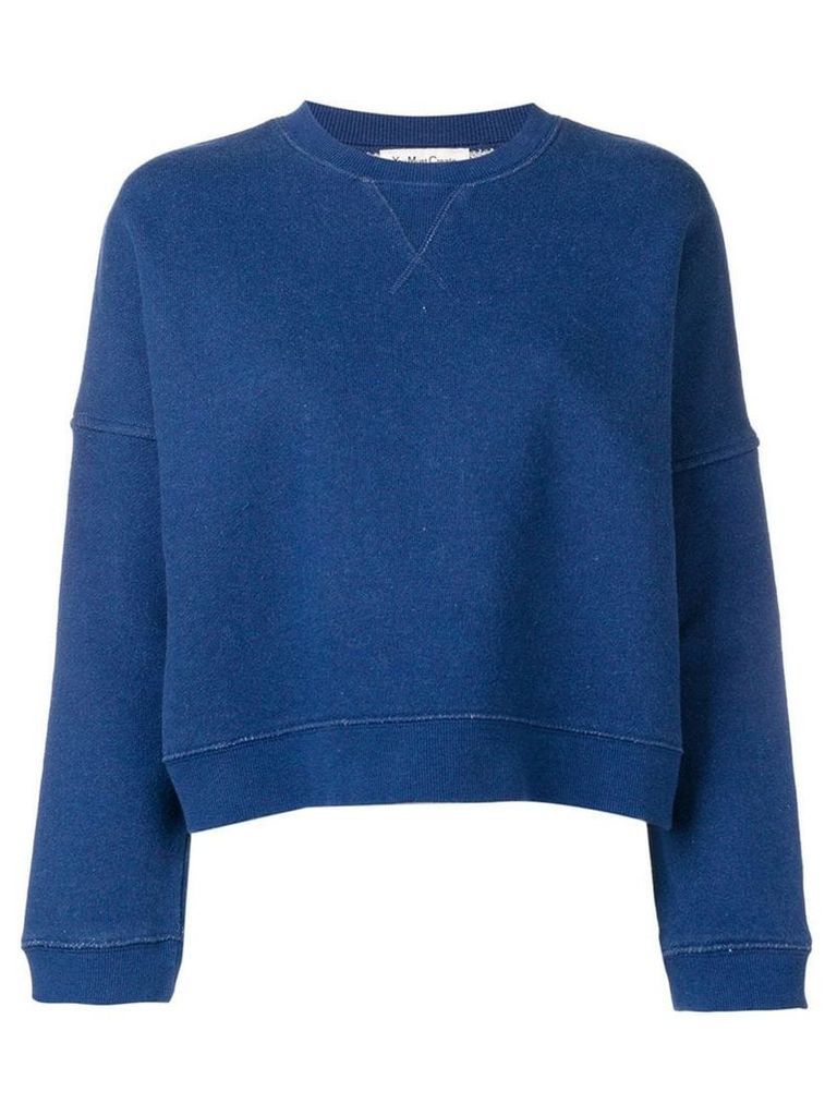 YMC cropped sweatshirt - Blue