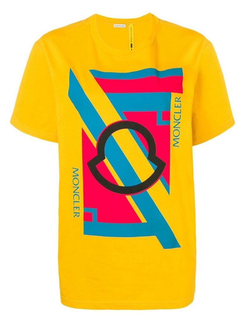 Moncler Moncler print T-shirt - Yellow