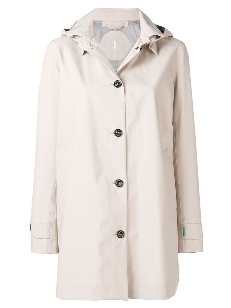 Save The Duck single-breasted raincoat - Neutrals